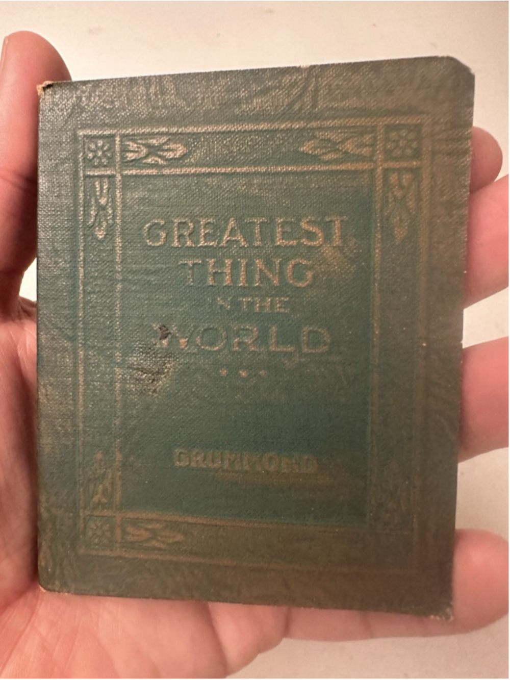 Vintage Little Leather Library The Greatest Thing in the World Henry Drummond